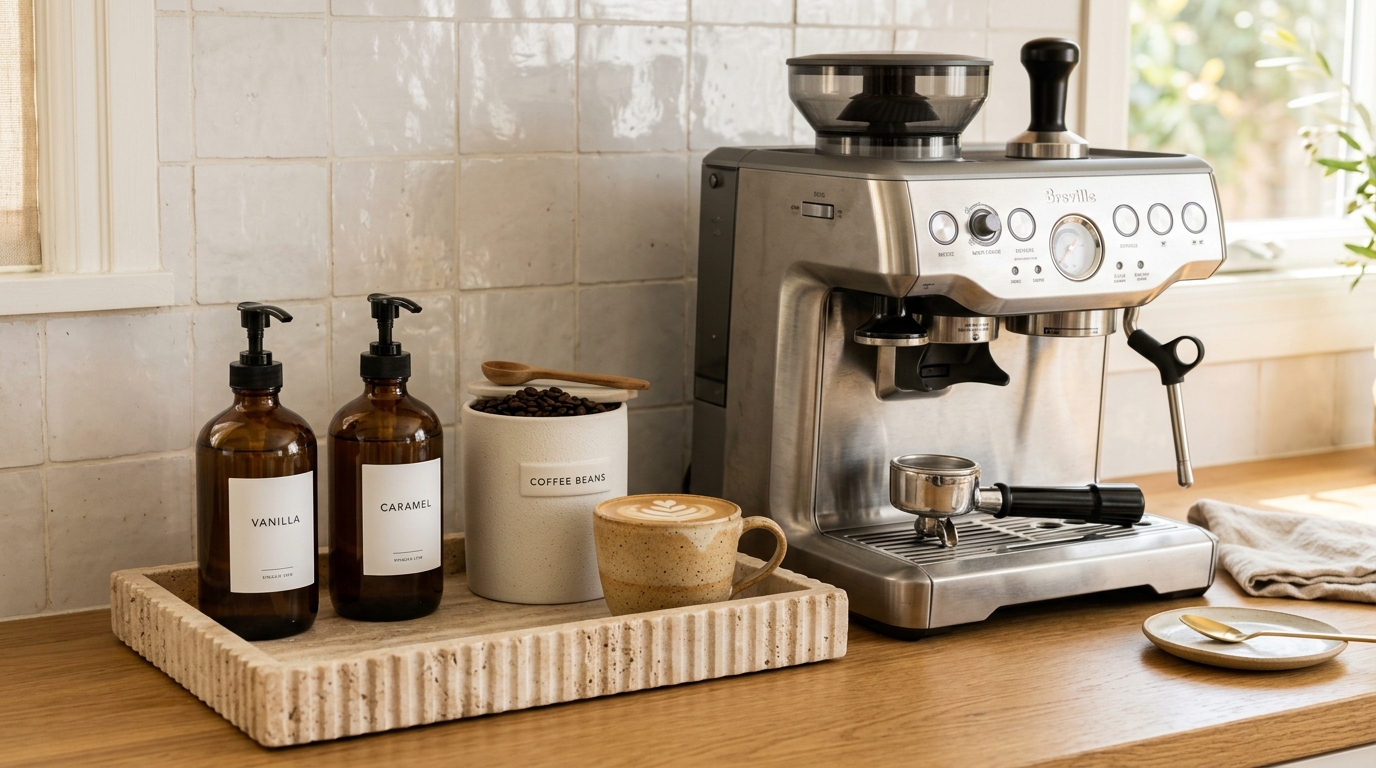 How to Create an Aesthetic Home Coffee Bar: 7 Compact Ideas for Small Kitchen Counters