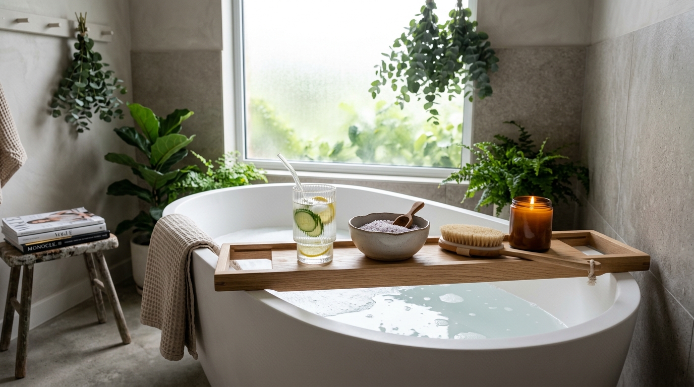 5 Clean At-Home Detox & Spa Rituals: From Morning Glow Waters to Magnesium Bath Soaks