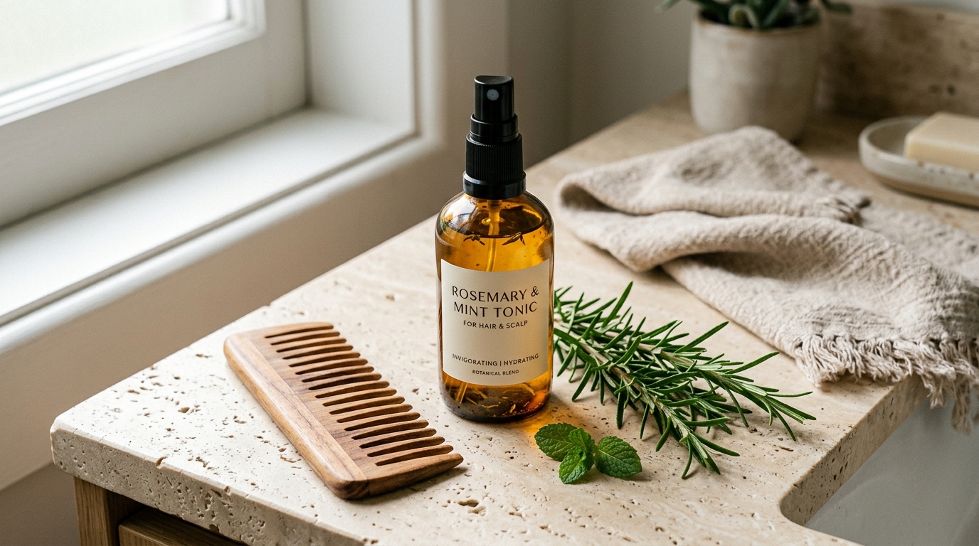 DIY Rosemary Hair Water: The Complete Guide to Brewing, Using & Storing the Viral Scalp Tonic
