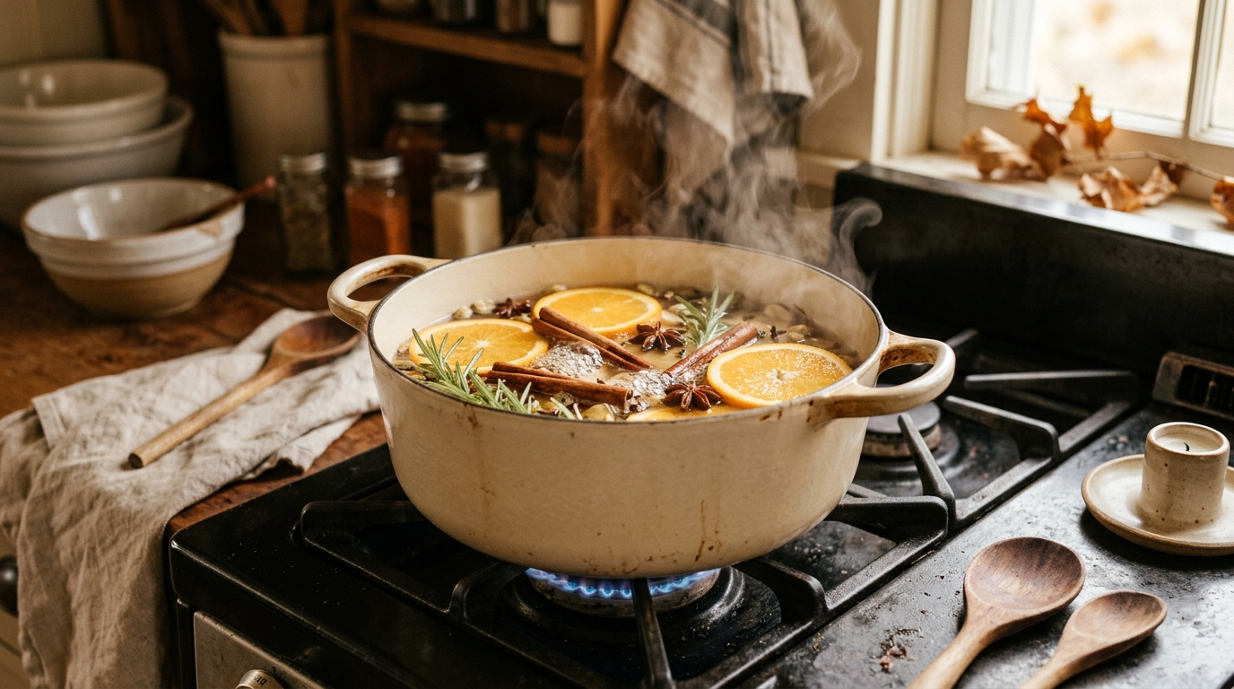 7 Cozy Stovetop Simmer Pot Recipes That Make Your Home Smell Incredible (Zero Chemicals)