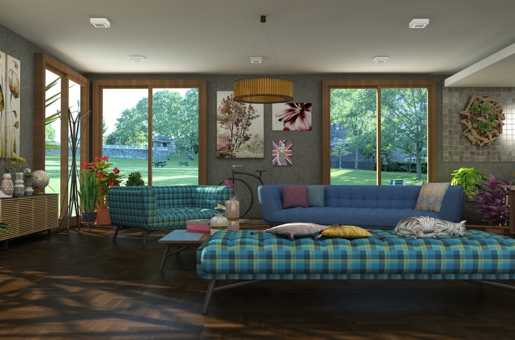 cozy morning home lifestyle with warm interior and soft lighting